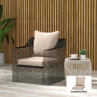 Outsunny Seat and Back Padded Cushion Set, CUSHION ONLY - Beige(m-9)