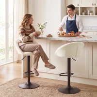 HOMCOM stool counter backs(m-2)
