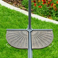 Outsunny Lot de 2 Poids de Lestage pour Parasol de Jardin 65 x 48 x 3,3 cm(m-10)