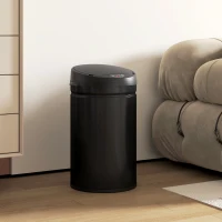 HOMCOM 30L Stainless Steel Sensor Bin - Black(m-2)
