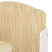 AIYAPLAY Kids Table and Chair Set, Children Desk and Chair with Storage Bins for Playing, Reading, Painting, for Ages 3-5, White(m-12)