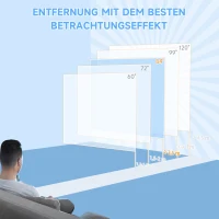 HOMCOM Projectiescherm, 16:9, 84 inch, Met Afstandsbediening, Gemotoriseerd(m-6)