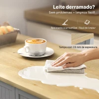 HOMCOM Aparador de Cozinha com 3 Prateleiras de Porta Gaveta e Prateleiras Ajustáveis para Sala de Jantar 105x40x83 cm Cinzento(m-6)