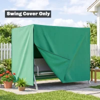 Outsunny 220 x 125cm Three-Seater Swing Chair Protective Cover - Green(m-8)
