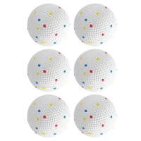 PawHut 6 Pack Dog Balls Toys Fits Aggressive Chewers, Indestructible Teething and Water ETPU Balls for Throw and Fetch(m-11)