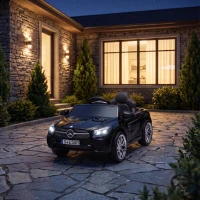 AIYAPLAY Coche Eléctrico para Niños Mercedes-Benz SL500 12V con Mando a Distancia 2,4G 2 Motores Suspensión Arranque Suave Negro(m-4)