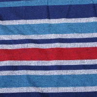 Outsunny Hamaca para Jardín 210x150 cm Hamaca Colgante Portátil Carga Máx. 180 kg para Acampar Piscina Camping Rayas Azul y Rojo(m-9)