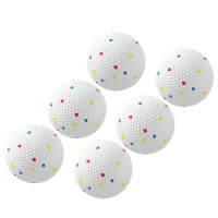 PawHut 6 Pack Dog Balls Toys Fits Aggressive Chewers, Indestructible Teething and Water ETPU Balls for Throw and Fetch(m-13)