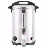 HOMCOM 6.5L Catering Urn, 1500W Stainless Steel Hot Water Boiler Dispenser with Thermostat, Keep Warm Function & Easy Pour Tap(m-15)