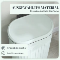HOMCOM Vuilnisbak 30L pedaalemmer met deksel voetpedaal uitneembare binnenemmer soft-close functie 36,5 x 31,2 x 60,8 cm, Groen(m-6)