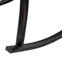 Outsunny Schaukelstuhl Gartenstuhl Schwingsessel antik Garten Metall Bronze B60 x T73 x H85cm(m-9)