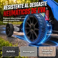 HOMCOM Kart Coche Eléctrico Infantil 12V de 3 a 8 Años Velocidad 3-5km/h y Cinturón de Seguridad 100x58x58,5cm Azul(m-5)