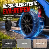 HOMCOM Elektrische skelter voor kinderen, 3-5 km/u, 2 snelheden, veiligheidsgordel, EVA-wielen, 3-8 jaar(m-5)