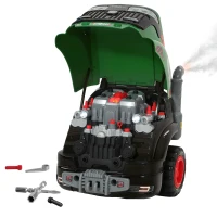 AIYAPLAY Kids Truck Engine Toy, Toy Steering Wheel with Spray, Lights and Sounds, Educational Gifts for 3-6 Years, Green(m-1)