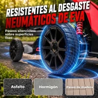 HOMCOM Kart Coche Eléctrico Infantil 12V de 3 a 8 Años Velocidad 3-5km/h y Cinturón de Seguridad 100x58x58,5cm Rojo(m-5)