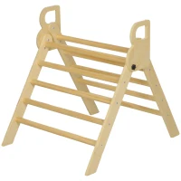 AIYAPLAY Triângulo de Escalar de Madeira Dobrável Triângulo de Aprendizagem para Desenvolver Habilidades de Equilíbrio e Coordenação 82x66x71 cm Madeira(m-11)