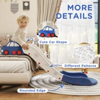 AIYAPLAY Kids Slide for Bed, Sofa, with Extended Length, Easy to assemble and Store, Blue(m-7)
