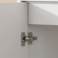 HOMCOM Voorraadkast 175 cm met opbergruimte, keukenkast met soft-close deuren en verstelbare planken, wit(m-10)