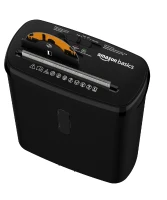 Efficient Paper Shredder with 3.17-Gallon Basket and P-2 Security Level, Perfect CD & Credit Card Shredder for Ofiices, 31L x 16W x 38H cm, Black(m-6)