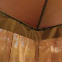 Outsunny 3 x 4m Garden Gazebo, Double Roof Marquee Canopy Shelter with Sidewalls, Solid Steel Frame for Garden, Lawn, Backyard and Deck(m-7)