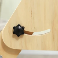 AIYAPLAY Gioco da Arrampicata con Triangolo e Pannello Scivolo ed Arrampicata, per Bambini 18-48 Mesi, Color Legno(m-4)