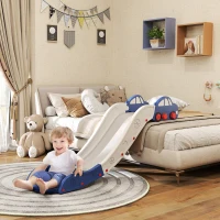 AIYAPLAY Kids Slide for Bed, Sofa, with Extended Length, Easy to assemble and Store, Blue(m-2)