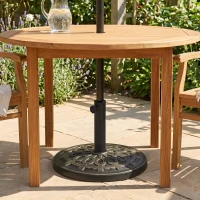 Outsunny Base Ombrellone Rotonda da Giardino in Resina Ø44 × 33cm(m-8)