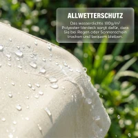 Outsunny Hollywoodschommel tuinschommel bank schommel 2-zitter lariks 240 kg(m-6)