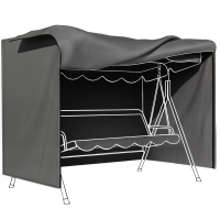 Outsunny Patio Swing Chair Cover Waterproof Dark Grey 600D