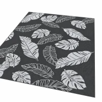 Outsunny Plastic Straw Reversible RV Outdoor Rug with Carry Bag, 182 x 274cm, Grey and White(m-10)