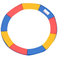 HOMCOM Coussin de protection pour trampoline de remplacement Ø 305 cm résistant aux rayons UV, anti déchirure multicolore(m-1)