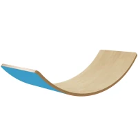 AIYAPLAY Wooden Balance Board for Kids, Wobble Board with Silent Felt for Sensory Play, Blue(m-11)
