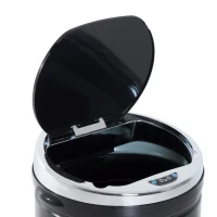 HOMCOM Coș de Gunoi Automat de 42L cu Senzor cu Infraroșu din Oțel și Plastic, 30.5x30.5x68 cm(m-7)