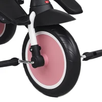AIYAPLAY 6 in 1 Foldable Kids Trike with Adjustable Parent Handle & Canopy for Ages 1-5, Pink(m-11)