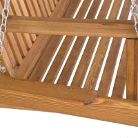 Outsunny Hollywoodschommel tuinschommel bank schommel 2-zitter lariks 240 kg(m-12)