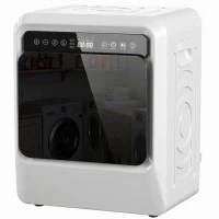 HOMCOM 5kg Vented Tumble Dryer, 1000W Compact Tumble Dryer with Smart Drying, Freestanding Stackable Clothes Drying Machine(m-15)