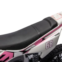 AIYAPLAY Moto elétrica infantil moto cross para crianças de 3 a 6 anos 2 motores 12V velocidade 5 km/h 109,5x60x72,5cm rosa(m-7)