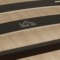 HOMCOM Estructura de Cama 140x190 cm con Marco de Acero Láminas de Álamo y Espacio de Almacenamiento Carga 500 kg Negro(m-9)