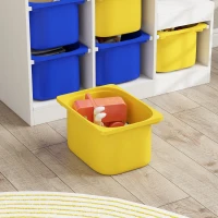 AIYAPLAY Meuble de rangement pour jouets des enfants avec 6 bacs amovibles, 3 niveaux de rangement, 96 x 38,5 x 90, multicolore(m-7)
