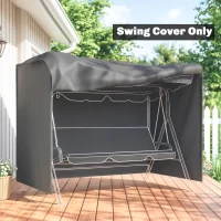 Outsunny 205 x 124cm Three-Seater Swing Chair Protective Cover Dark Grey(m-7)