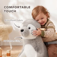 AIYAPLAY Baby Rocking Horse, Seal Rocking Animal with Sounds and Belt for Toddlers 12-36 Months,(m-7)