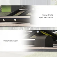 HOMCOM Suport bicicletă cu cârlige reglabile, compatibil cu biciclete 24"-29" și 700C, pentru garaj, interior și exterior, negru(m-7)