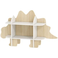 AIYAPLAY Bibliothèque enfant meuble de rangement pour jouets et livres 6 compartiments 120x28x72,2cm bois naturel(m-12)