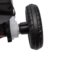 HOMCOM Elektrische skelter voor kinderen, 3-5 km/u, 2 snelheden, veiligheidsgordel, EVA-wielen, 3-8 jaar(m-12)
