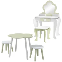 ZONEKIZ 5 PCs Kids Furniture Set Flower Design for 3-5 Years(m-11)