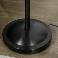 HOMCOM Modern Standing Lamp, 3-Light Upright Floor Lamps for Living Room, Black(m-11)