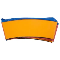 HOMCOM Coussin de protection pour trampoline de remplacement Ø 366 cm résistant aux rayons UV, anti déchirure rouge(m-8)