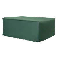 Outsunny Outdoor Garden Furniture Cover Waterproof, Anti-UV 600D Heavy Duty Oxford Fabric Patio Furniture Cover for Rectangular Sofa Table Set, Green, 210 x 140 x 80 cm(m-10)