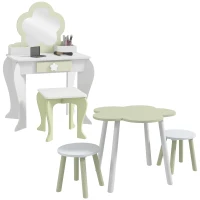 ZONEKIZ 5 PCs Kids Furniture Set Flower Design for 3-5 Years(m-1)
