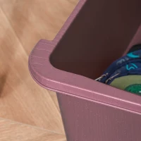 HOMCOM Organisateur de jouets pour enfants avec tiroirs à 3 niveaux, boîtes de rangement en plastique, 37 x 37 x 56,5 cm, rose(m-9)